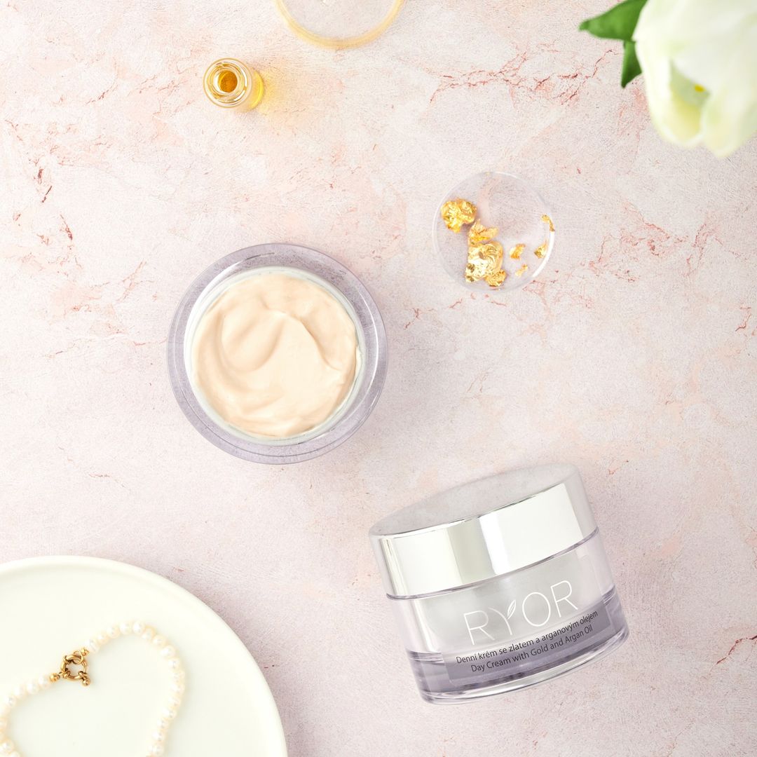 Denní krém se zlatem a arganovým olejem - galerie #3