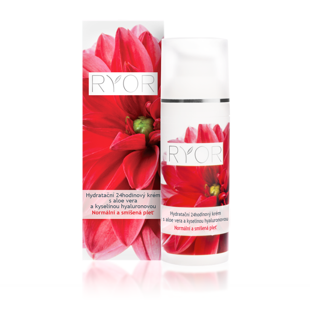 Hydratačný 24hodinový krém s aloe vera a kyselinou hyalurónovou