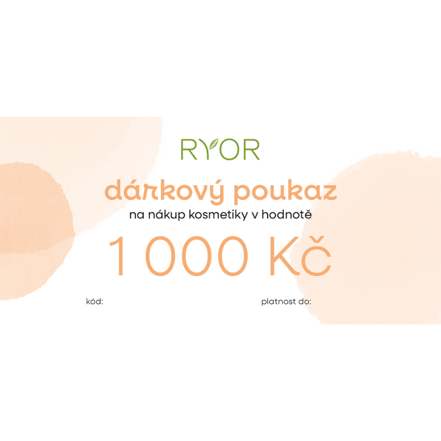 Dárková Poukázka  v hodnotě 1000 Kč