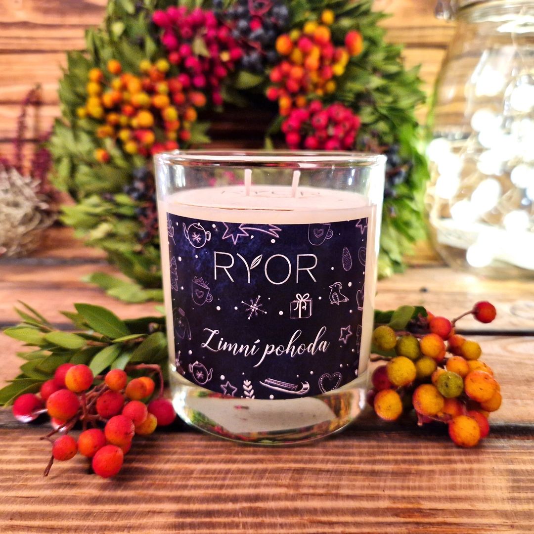 Svíčka velká - Zimní pohoda - galerie #1