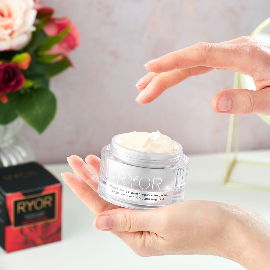 Nočný krém so zlatom a argánovým olejom - galéria #2