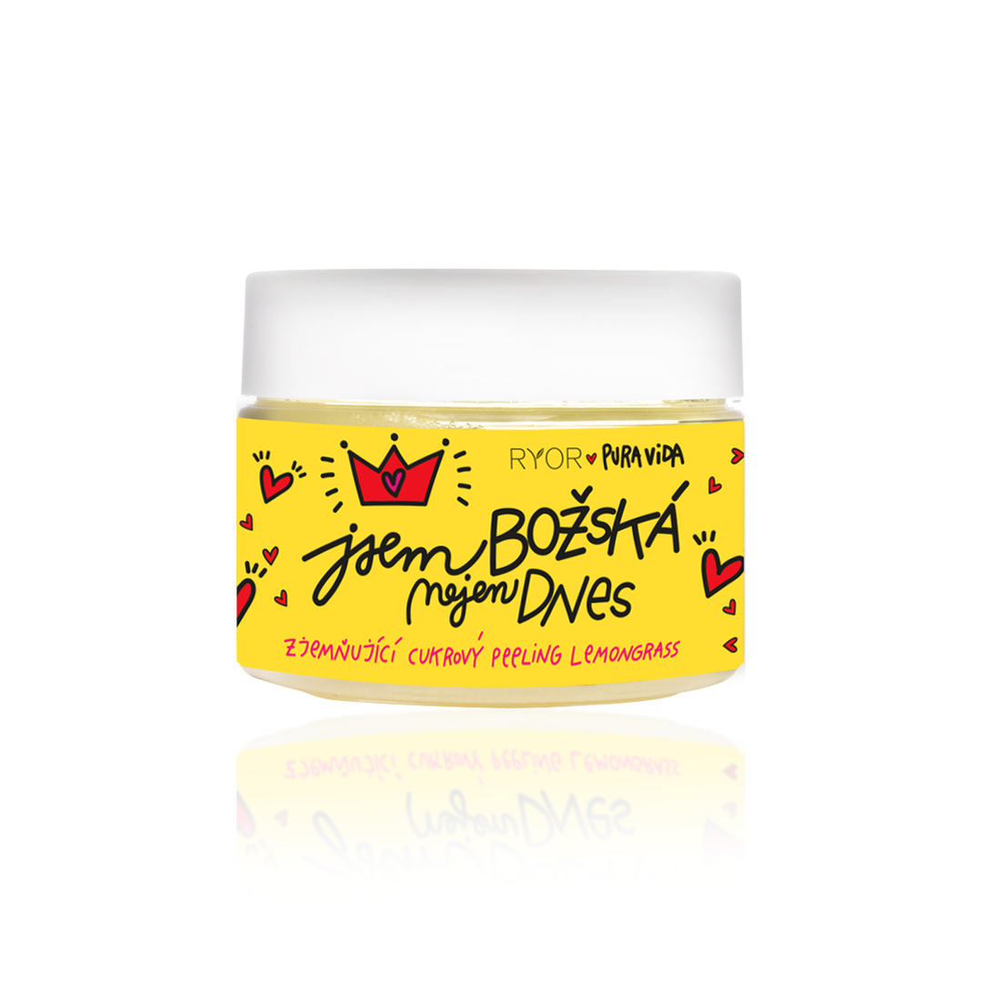 PuraVida Zjemňující cukrový peeling Lemongrass BOŽSKÁ