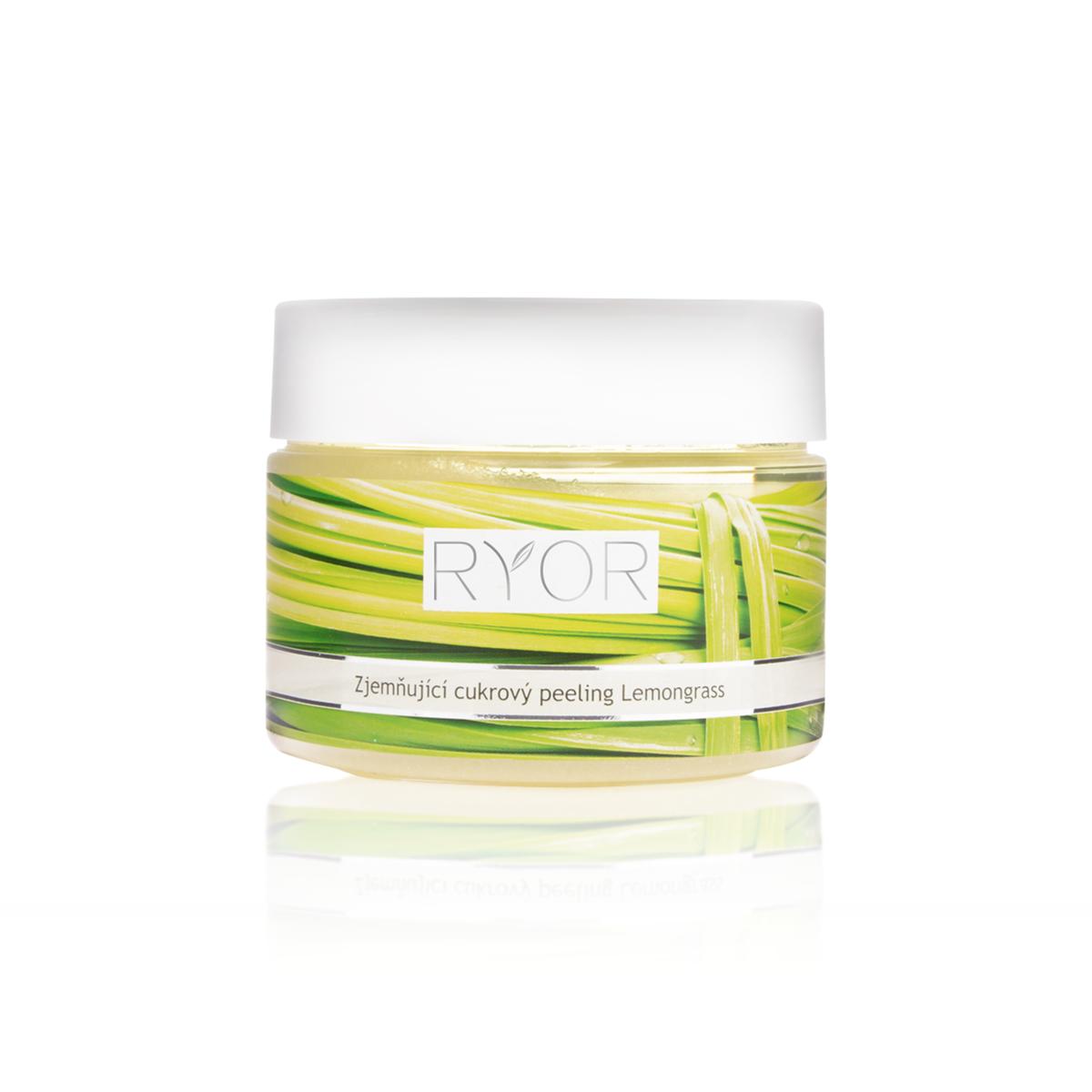 Zjemňující cukrový peeling Lemongrass