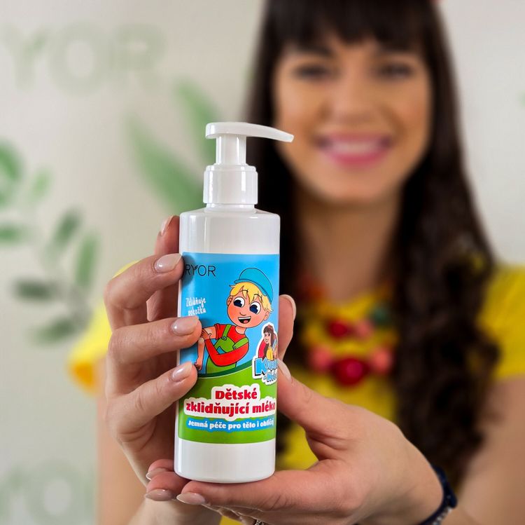 Karol a Kvído Dětské zklidňující mléko pro pleť i tělo
