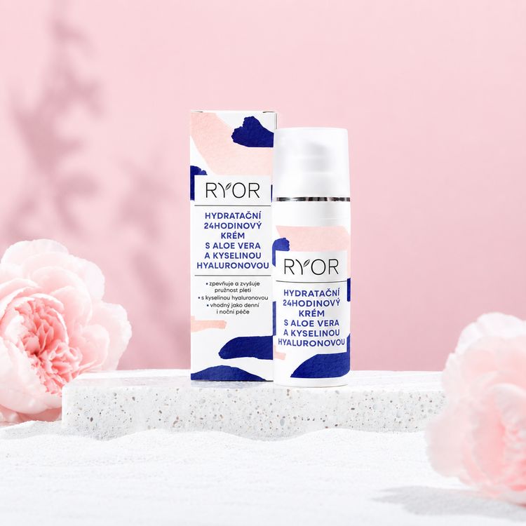 Hydratační 24hodinový krém s aloe vera a kyselinou hyaluronovou