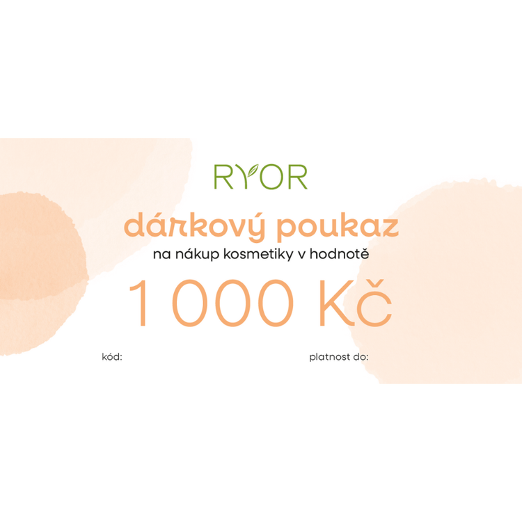 Dárková Poukázka v hodnotě 1000 Kč