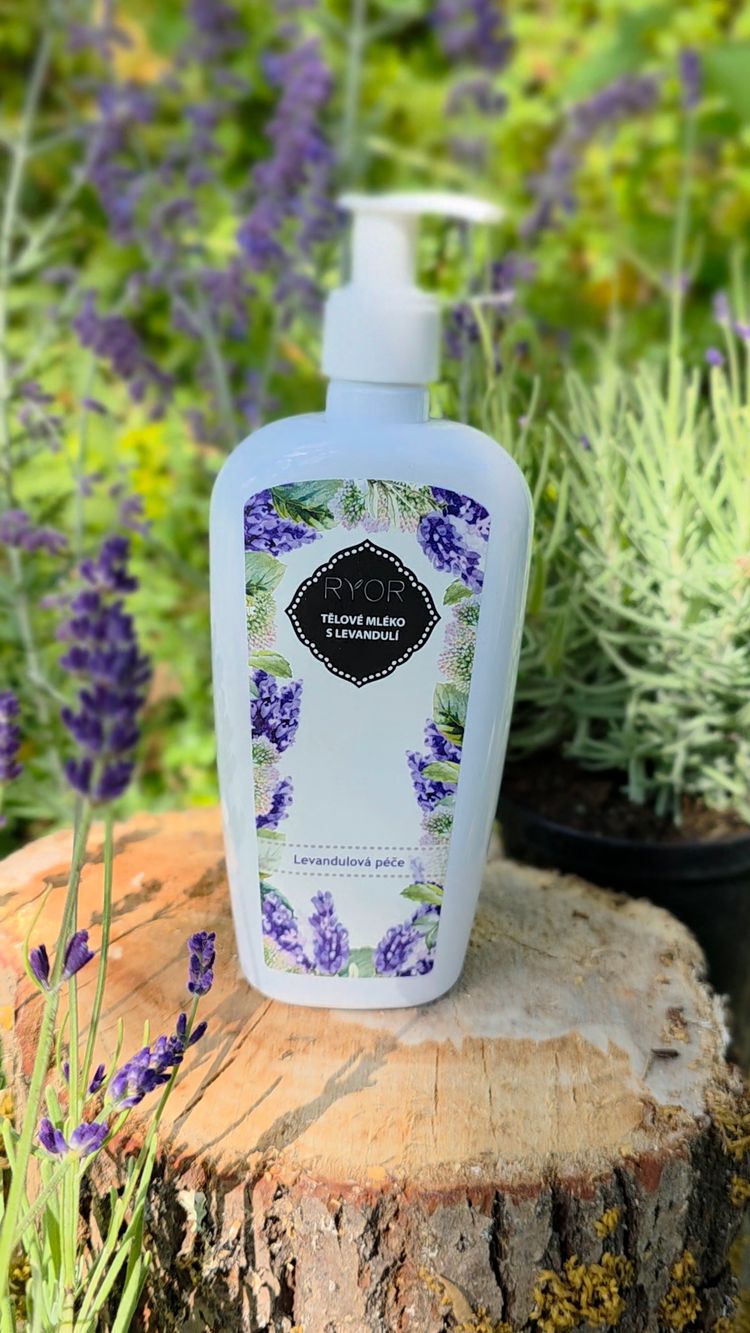 Telové mlieko s levanduľou