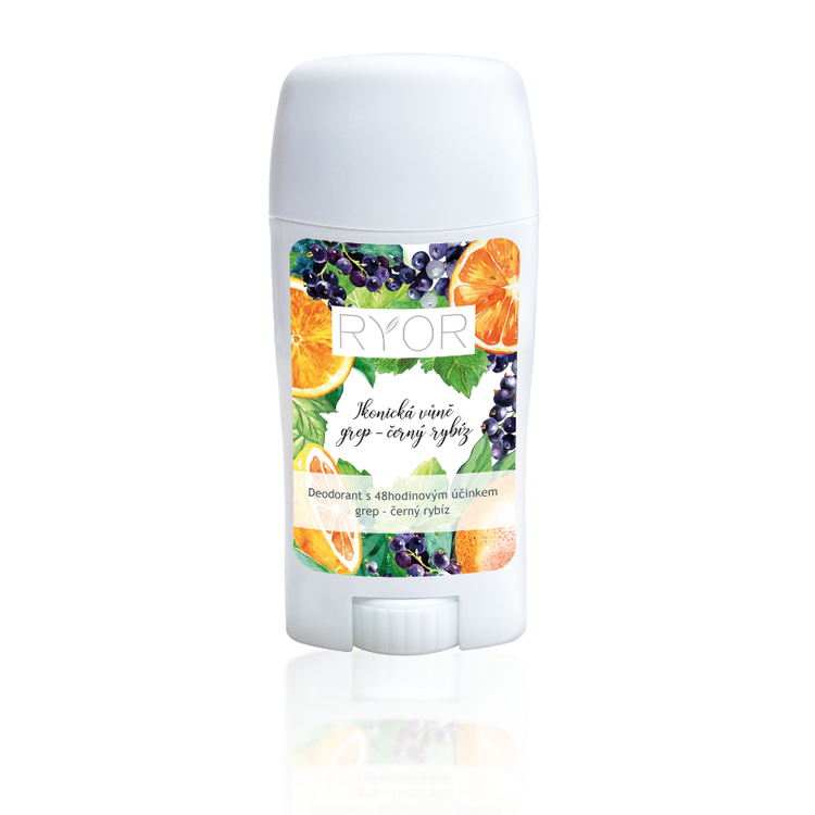 Dezodorant so 48 hodinovým účinkom s vôňou grepu a čiernych ríbezlí