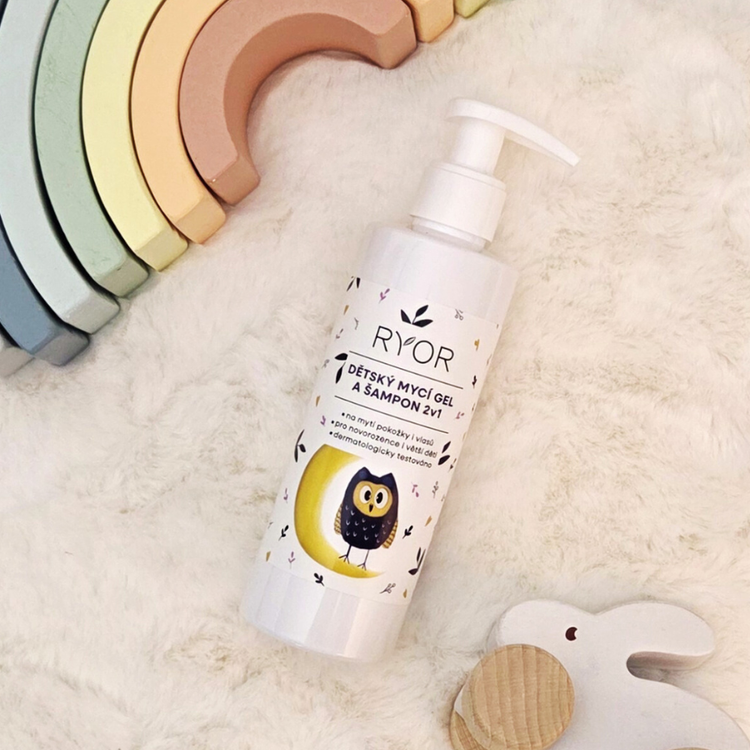 Detský mycí gél a šampón 2v1