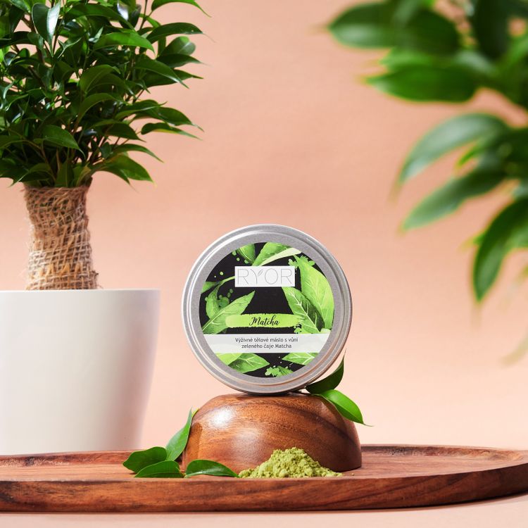 Výživné tělové máslo s vůní zeleného čaje Matcha