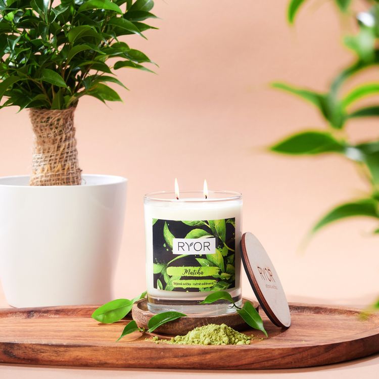 Sviečka veľká - Matcha