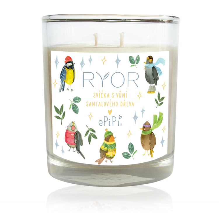 ePiPí Sviečka s vôňou santalového dreva