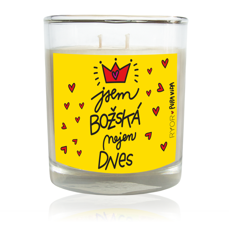 PuraVida sviečka s vôňou orgovánu BOŽSKÁ