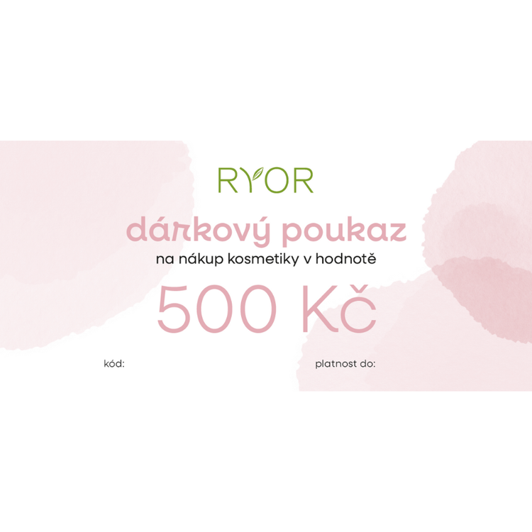 Dárková Poukázka  v hodnotě 500 Kč